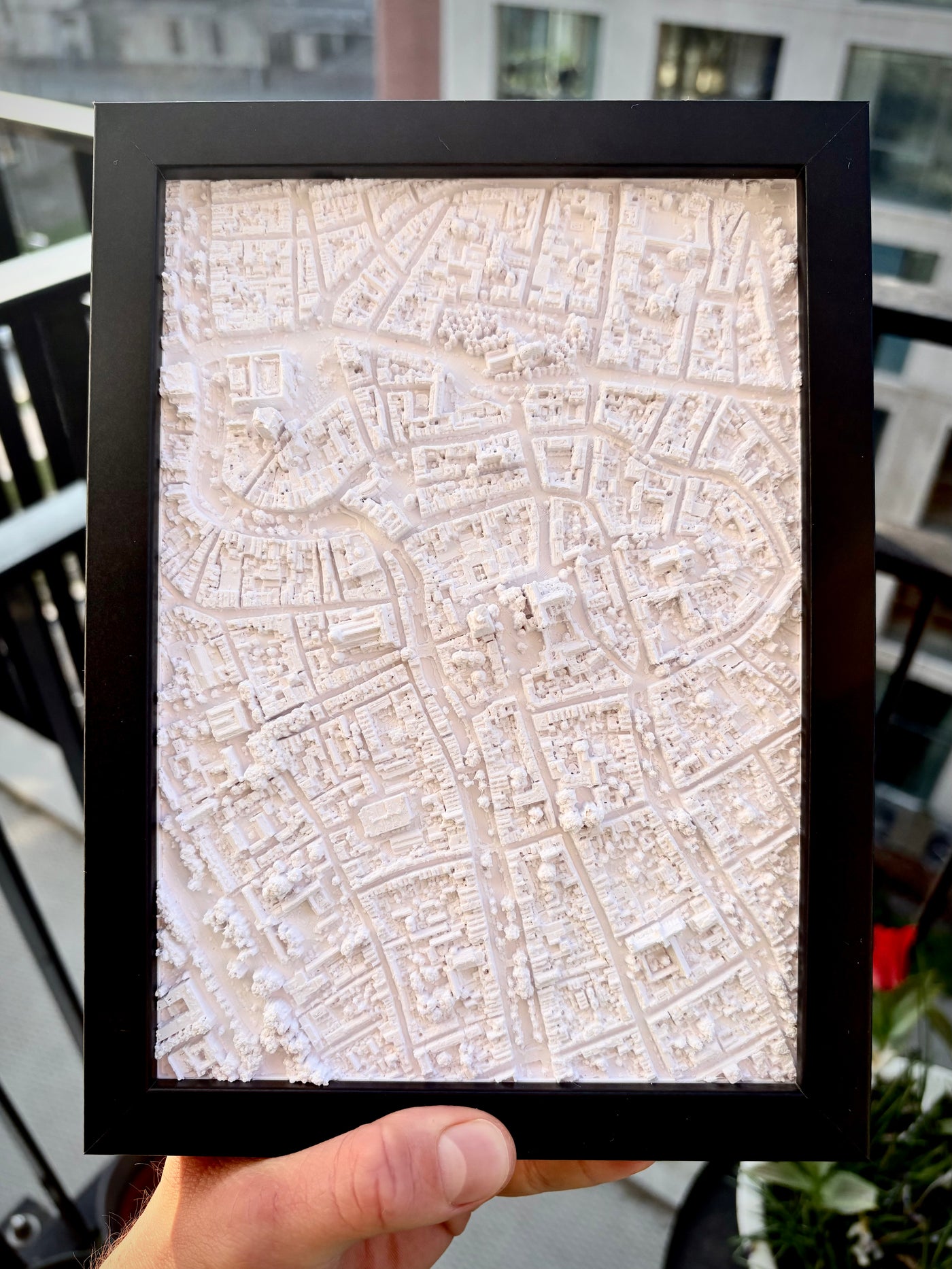 Utrecht | Dom Tower | 3D Map with frame
