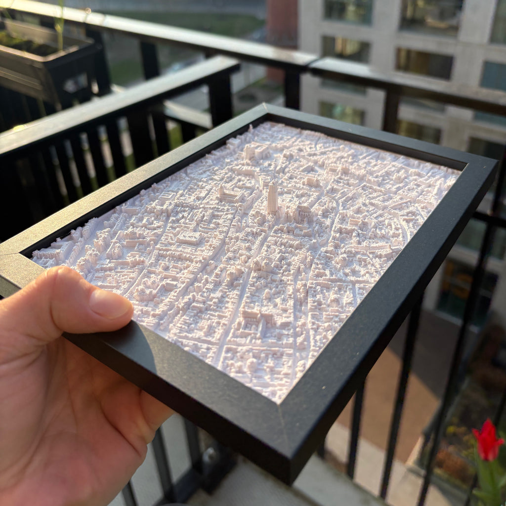 Personalized 3D map | Includes frame | Choose your own location