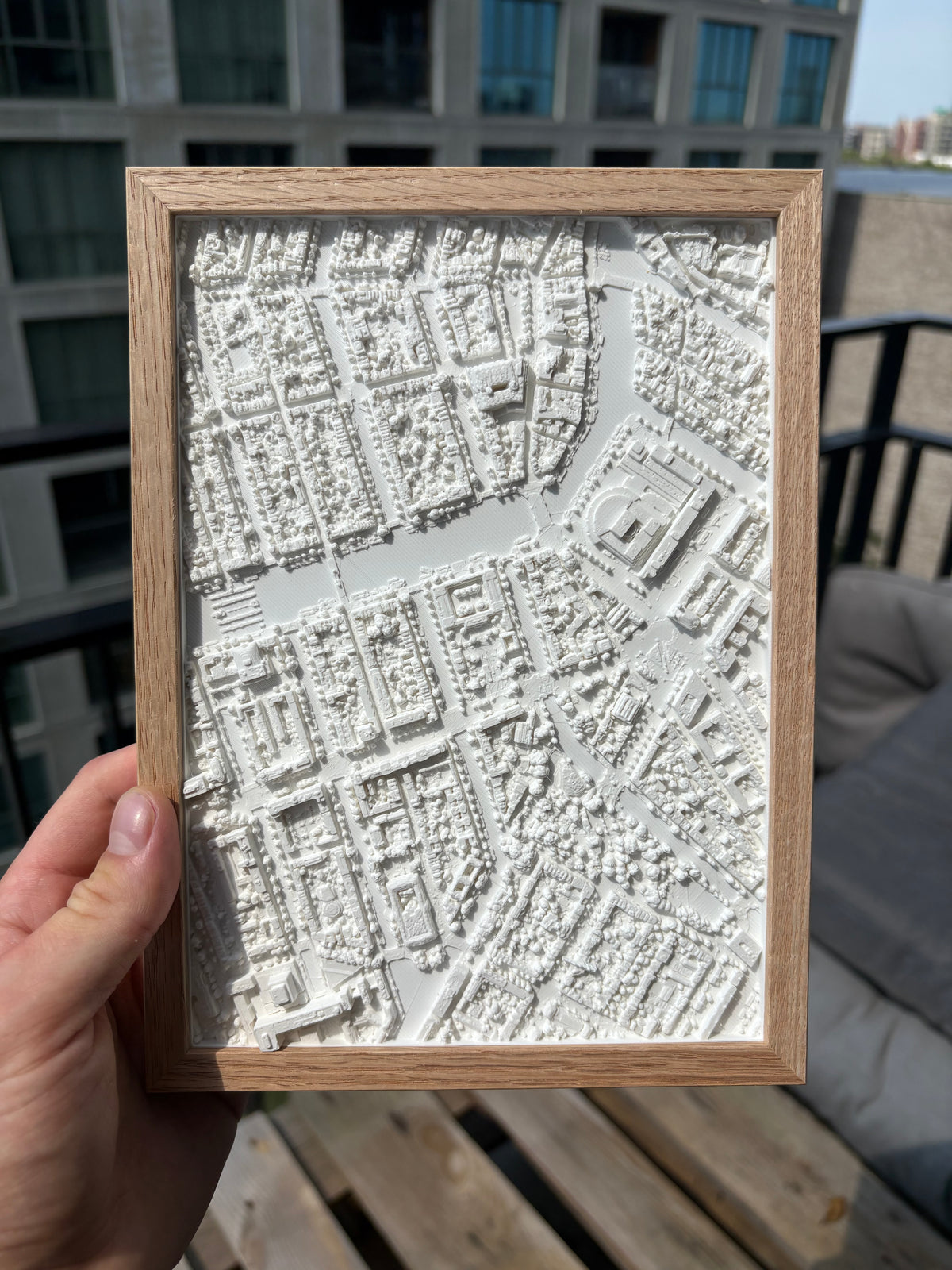Personalisierte 3D-Karte | Inklusive Rahmen | Wähle deinen eigenen Standort
